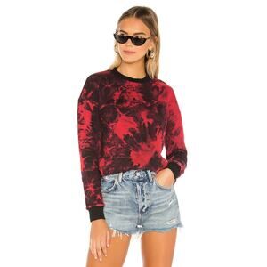 Superdown Tie Dye Sweatshirt Red Black